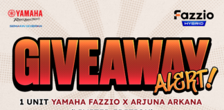 Motor Vtuber Ganteng? Inilah Kolaborasi Yamaha Fazzio x Arjuna Arkana di Comifuro 22! yamaha fazzio arjuna arkana