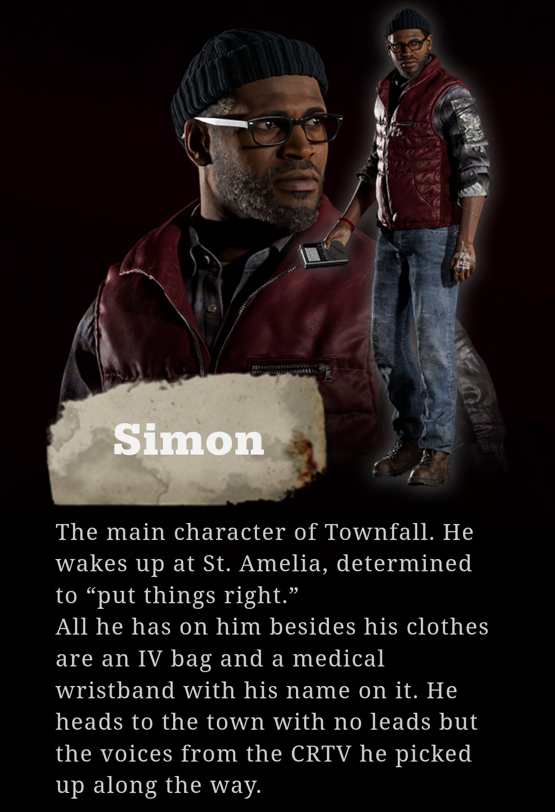 Karakter Utama Game SILENT HILL Townfall, Simon