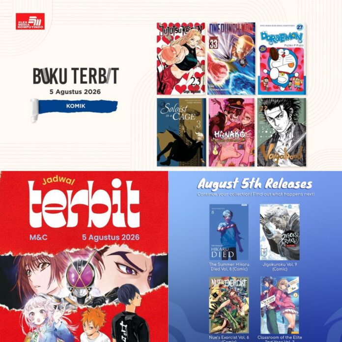 komik Jadwal Terbit Komik Tanggal 5 Agustus 2026