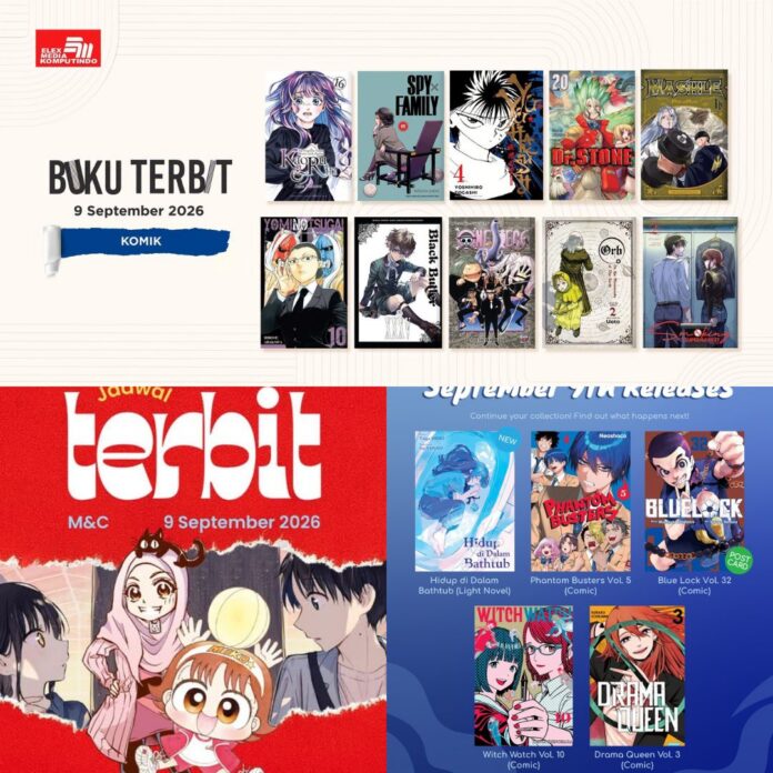 komik Jadwal Terbit Komik Tanggal 9 September 2026