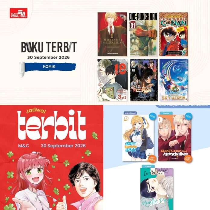 komik Jadwal Terbit Komik Tanggal 30 September 2026