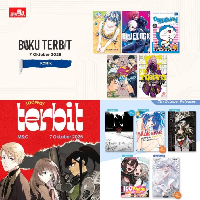 komik Jadwal Terbit Komik Tanggal 7 Oktober 2026